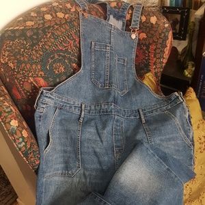 Denim bib coverall